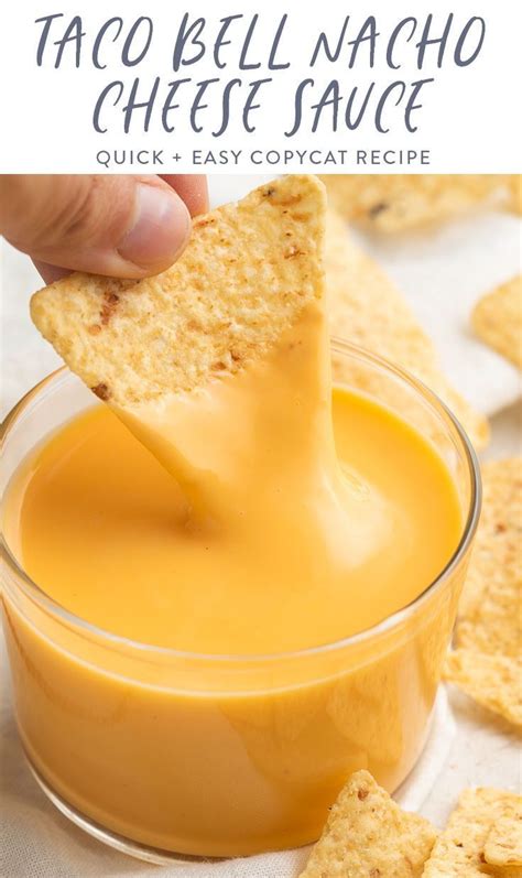 Taco Bell Nacho Cheese Sauce Recipe | Recipes, Cheesy recipes, Copykat ...