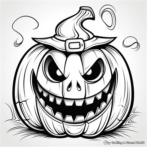 Jack O Lantern Coloring Pages - Free & Printable!