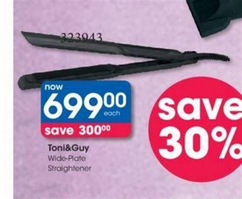 Toni & Guy Wide-Plate Straightener offer at Clicks