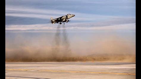 AV-8B Harrier Vertical Landing & Short Takeoff. (MCAS Yuma, 2014) - YouTube