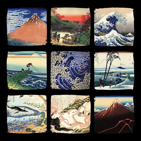 Buy a Katsushika Hokusai Canvas Collage | Japanse Wall Art Queensland