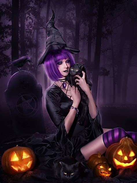 Purple witch Dark Fantasy, Fantasy Magic, Fantasy Witch, Witch Art, Fantasy Art, Fantasy Women ...