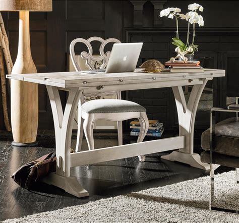 Belgian Cottage Flip Top Console Table - Antiqued White | Zin Home