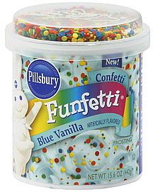 Pillsbury Frosting Confetti, Blue Vanilla 15.6 oz Nutrition Information ...