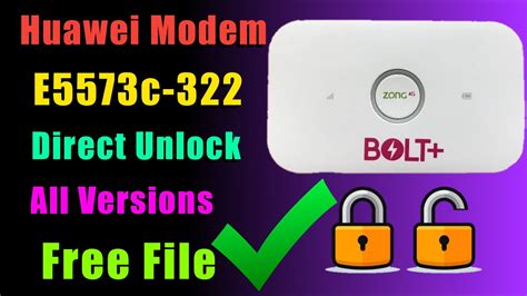 Huawei Modem E5573c-322 Direct Unlock All Versions Free 100% - YouTube