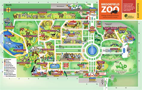 Brookfield Zoo Map Printable