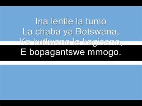 Hymne national du Botswana - YouTube