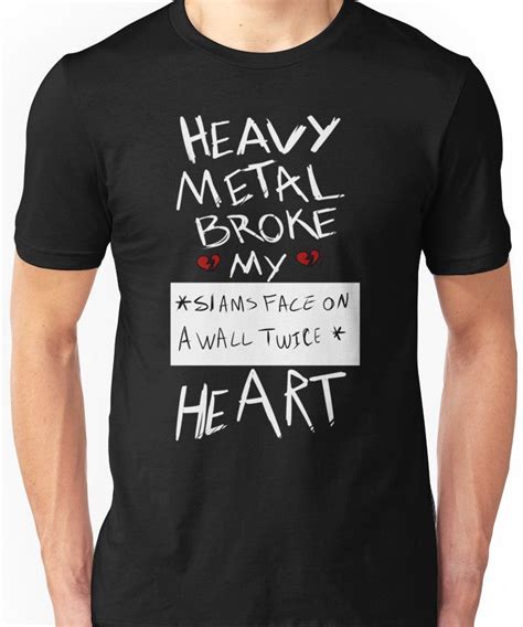 Fall Out Boy Centuries - Heavy Metal Broke My Heart Unisex T-Shirt | Fall out boy, Emo, My heart ...