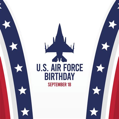 Flat U.S. Air Force Birthday Template 26745233 Vector Art at Vecteezy