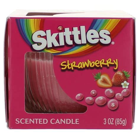 Skittles Scented Candle 3 oz Jar - Strawberry - Walmart.com