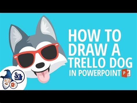 How To Draw a Trello Dog in PowerPoint - YouTube | Powerpoint, Powerpoint tutorial, Drawings