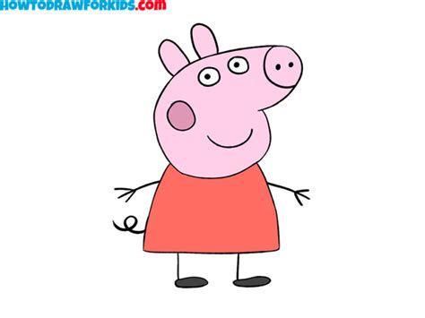 How to Draw Peppa Pig - Easy Drawing Tutorial For Kids