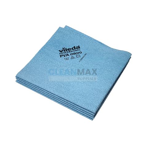 Vileda PVA Microfibre Cloth, Pack of 5 - Blue | Cleanmax Supplies