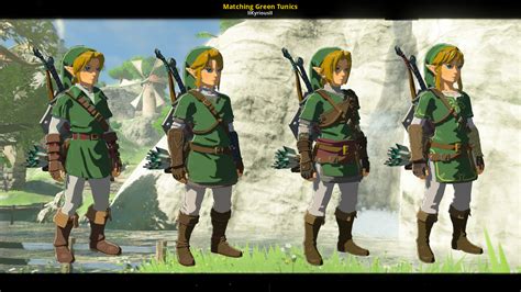 Matching Green Tunics [The Legend of Zelda: Breath of the Wild (WiiU)] [Mods]