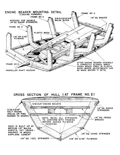 CHRIS CRAFT 20' RUNABOUT 30" Bouncie II 1:8 Scale Full Size Printed Pl – Vintage Model Plans