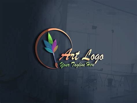 Modern Art Logo Design Free PSD Template – GraphicsFamily