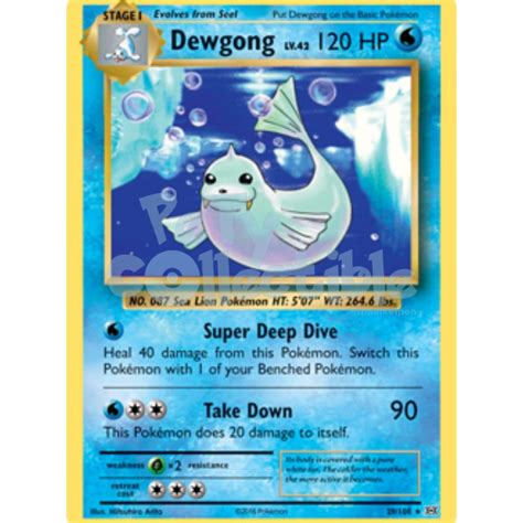 XY Evolutions Singles: Dewgong Rare 029/108 | Pety Collectible | Shopee ...