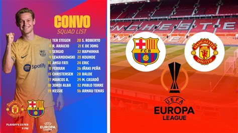 Barcelona announce squad for the 2nd leg against Manchester United