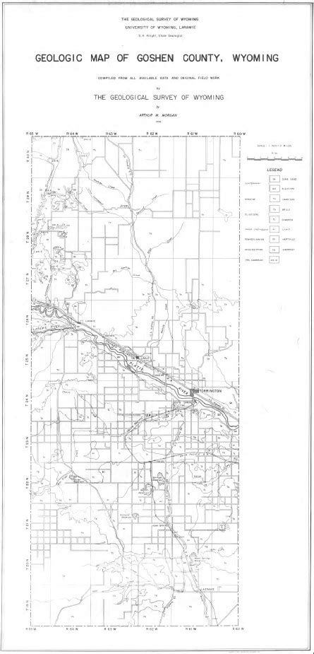 Geologic Map of Goshen County,Wyoming (1936) - WSGS Product Sales ...