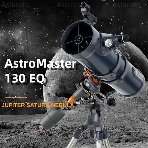 Professional AstroMaster 130EQ 130mm F/5 Newtonian Reflector Astronomical Telescope with CG 3 ...