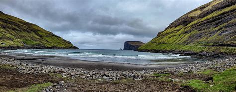 Tjornuvik beach in the Faroe Islands Photograph by Lisa Crawford - Pixels