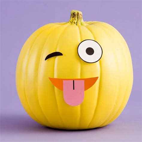 18 Best Emoji Pumpkin Carving and Painting Ideas - Emoji Face Stencils