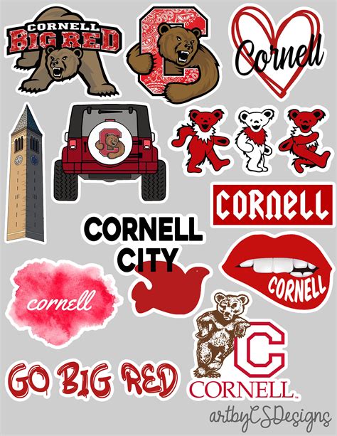 Cornell University Sticker Pack - Etsy