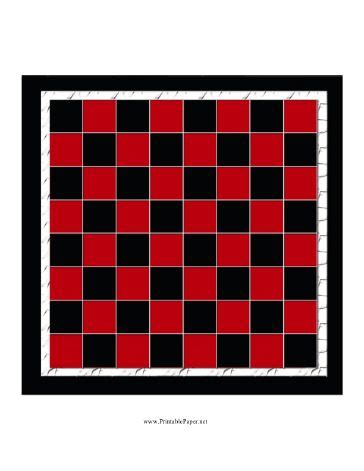 Printable Checkerboard | Printable games, Checkerboard, Printable paper