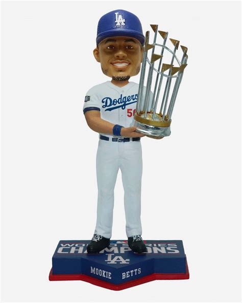 Mookie Betts Los Angeles Dodgers 2020 World Series Champions Bobblehea FOCO