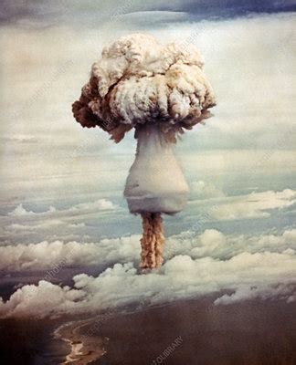 Atomic bomb explosion - Stock Image - T165/0128 - Science Photo Library