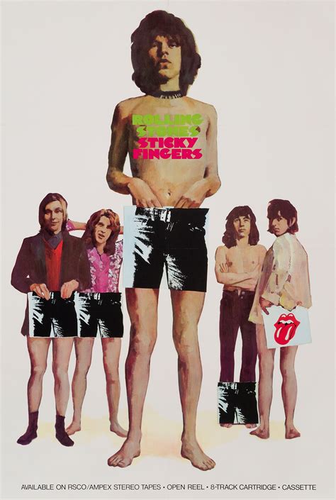 Vintage Rolling Stones Sticky Fingers Poster