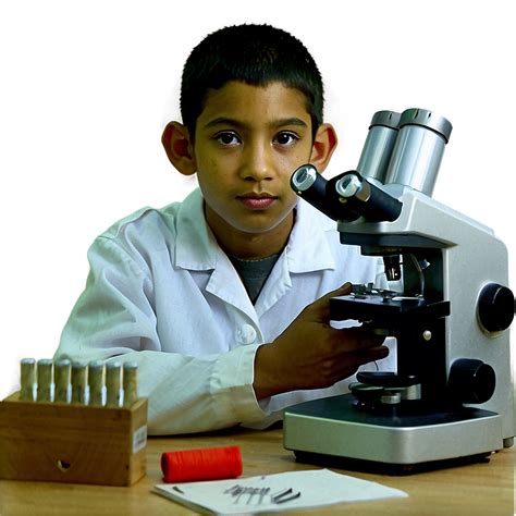 Download Student With Microscope Png Xtp5 | Wallpapers.com