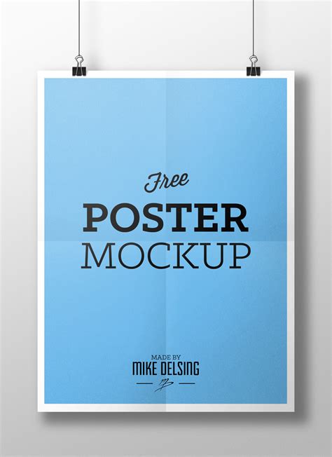 Free Poster Mockup :: Behance