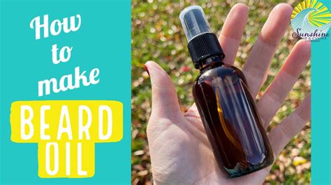 Make Your Own Beard Oil (Simple DIY + Tutorial~Beard Oil) Handmade Gift - YouTube