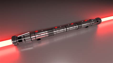Darth Maul's Lightsaber - First 3D modeling/rendering project — polycount