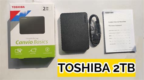 Toshiba Canvio Basics 2TB External Hard Drive Unboxing with USB 3.0 - Speed - YouTube