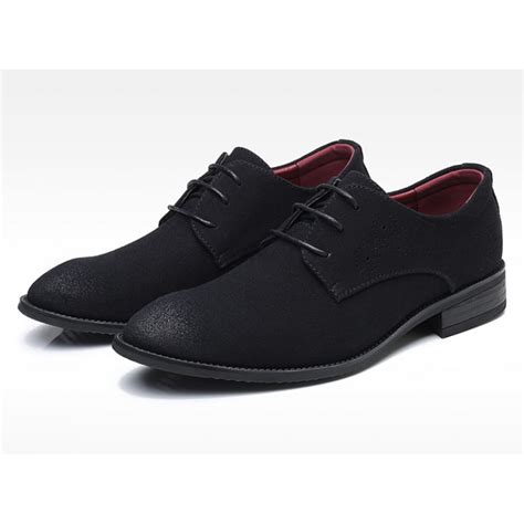 Black Suede Wingtip Lace Up Mens Oxfords Loafers Dapperman Dress Shoes ...