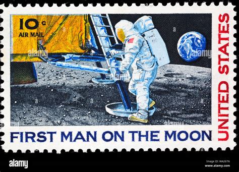 Stamp space nasa hi-res stock photography and images - Alamy