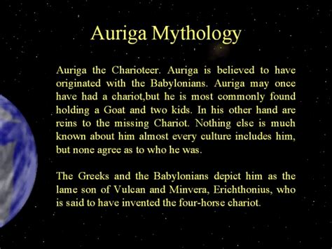 Auriga Mythology