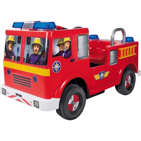 Fireman Sam 12V Jupiter Battery Powered Ride-On Fire Engine - Outdoor Toys - Toys and Games ...