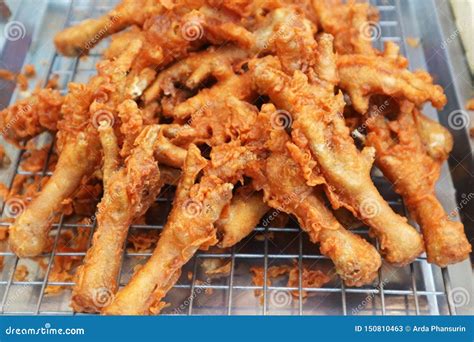 Crispy Deep Fried Chicken Feet Stock Image - Image of booth, crispy ...