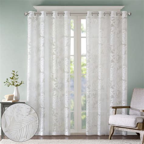 Buy Madison Park Semi Sheer Single Curtain Modern Contemporary ...