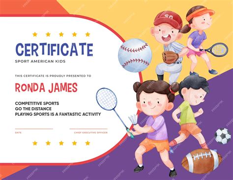 Sports Day Certificate Template