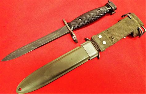 US ARMY VIETNAM WAR M7 GEN CUT M16 BAYONET & SCABBARD | JB Military Antiques