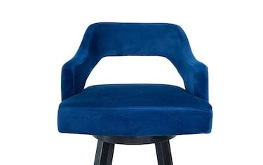 Brooke Blue Upholstered Counter Height Adjustable Stool | Bob's Discount Furniture & Mattress Store
