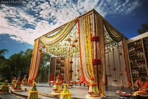 Eco Friendly wedding Mandap | Outdoor indian wedding, Eco wedding ...