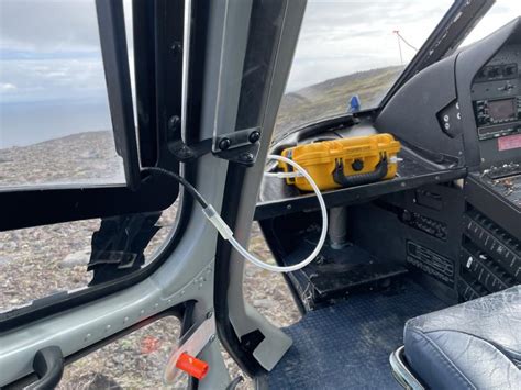 The setup for a multi-GAS instrument in a helicopter for gas detection ...