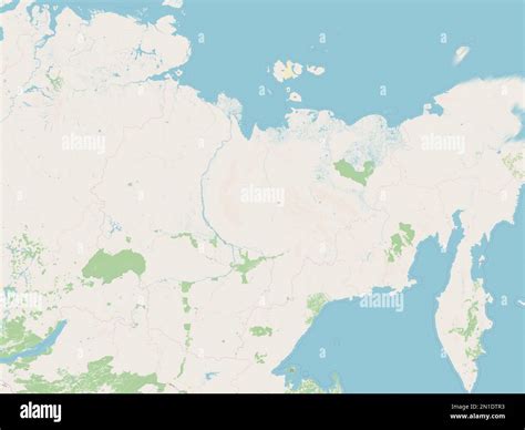 Sakha, republic of Russia. Open Street Map Stock Photo - Alamy