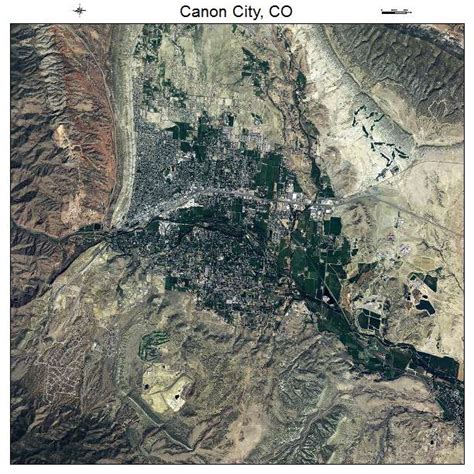 Aerial Photography Map of Canon City, CO Colorado