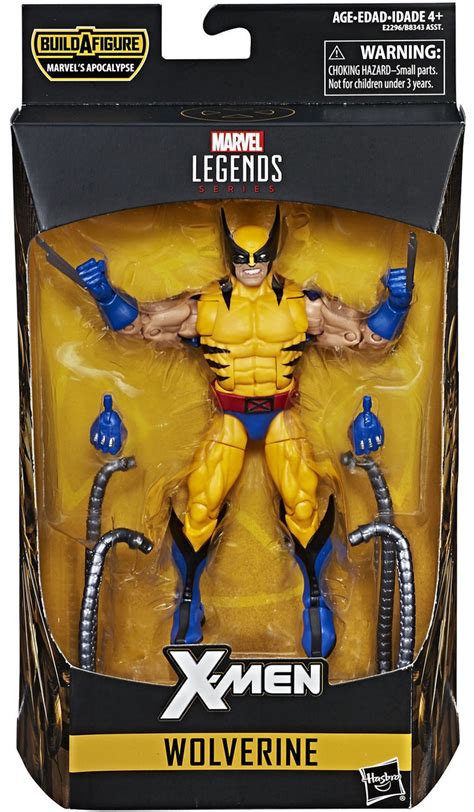 Marvel X-Men Marvel Legends Apocalypse Series Wolverine 6 Action Figure Blue Yellow Costume ...